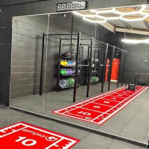 10m x 1.5m Sprint Track (Full Line Markings) ? Red