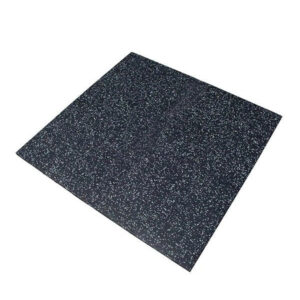 15mm EPDM Premium Black Rubber Tile (1m x 1m / Grey Fleck)