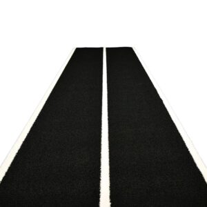 Two Lined Sled Track 10 x 2m Black
