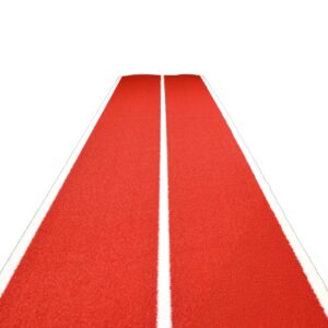 Two Lined Sled Track 10 x 2m Red