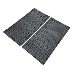 20mm Premium Black Rubber Tile (1m x 0.5m / Blue Fleck)