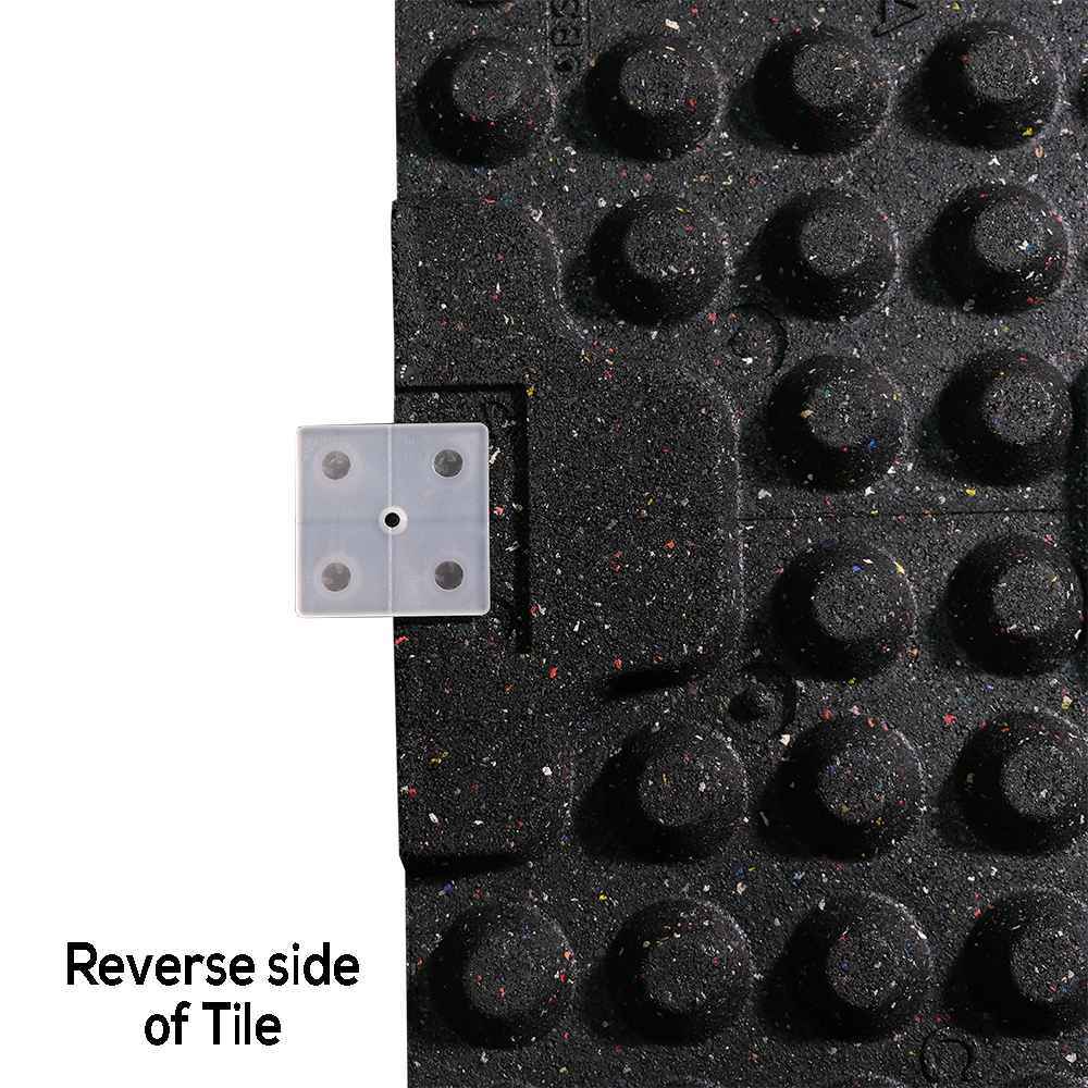 30mm Premium Black Rubber Tile (1m x 0.5m / Dark Grey Fleck) - Image 3
