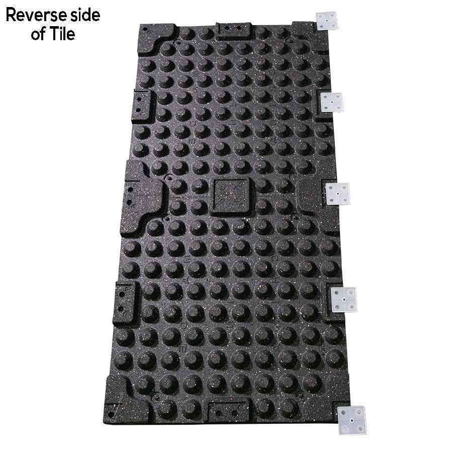 30mm Premium Black Rubber Tile (1m x 0.5m / Dark Grey Fleck) - Image 4