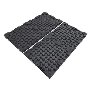 40mm Premium Black Rubber Tile (1m x 0.5m / Grey Fleck)