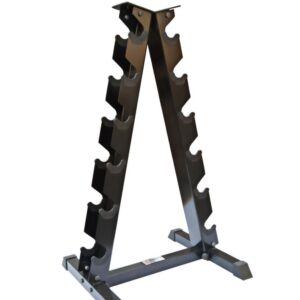 A Frame Hex Dumbbell Rack