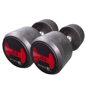 47.5kg Rubber Dumbbells Pair