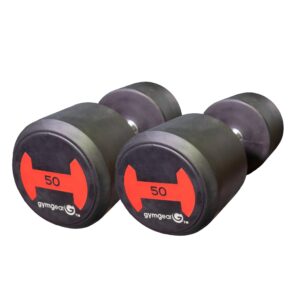 50kg Rubber Dumbbells Pair