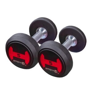 5kg Rubber Dumbbells Pair