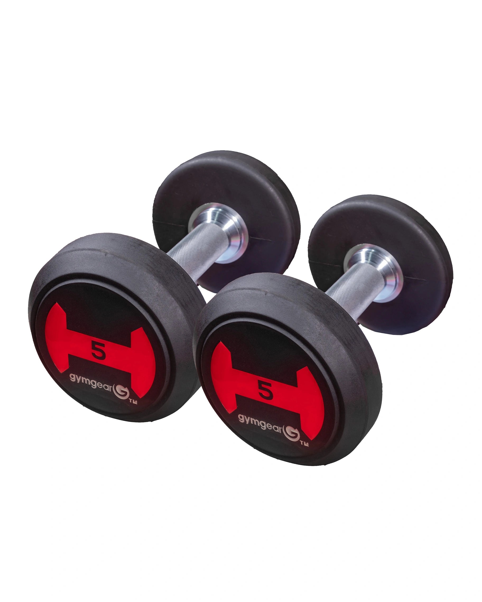 5kg Rubber Dumbbells Pair