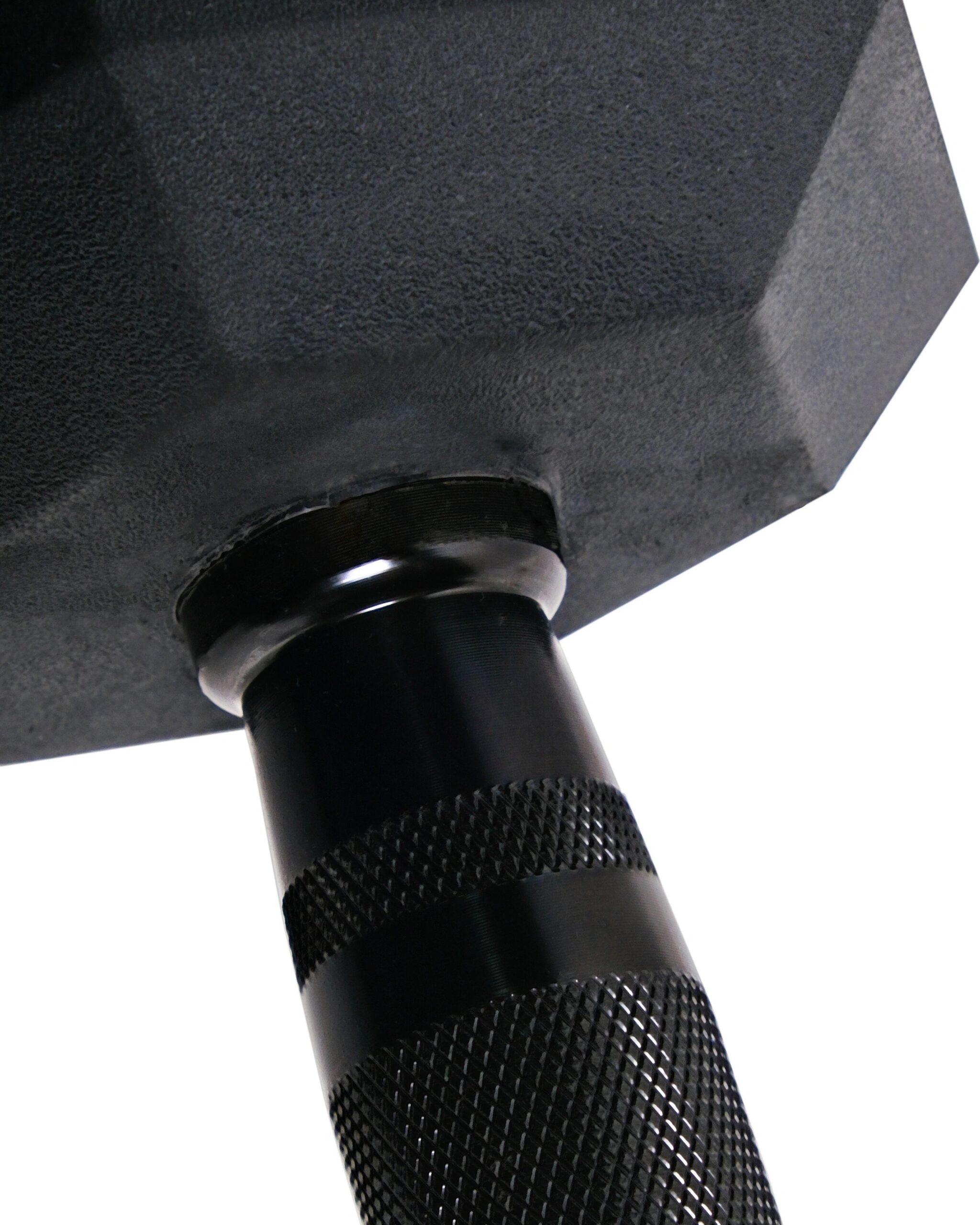 Rubber Hex Dumbbells (Black Handles) - Image 5
