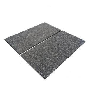 30mm Premium Black Rubber Tile (1m x 0.5m / Dark Grey Fleck)